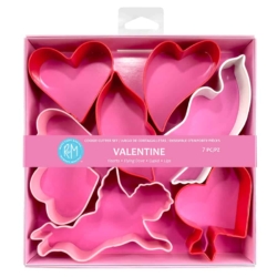 Valentine Color Cookie Cutter 7 PC Set