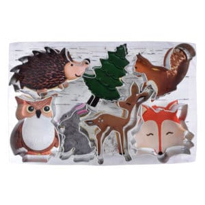 Woodland Animals Cookie Cutter Set (7 Metal Pieces) | R&M International