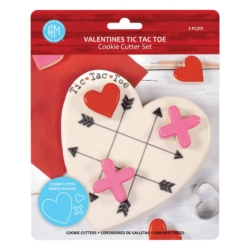 Valentines Tic Tac Toe 3 PC Cookie Cutter Set